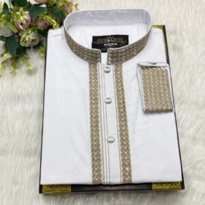 Thai Cotton Embroidery White